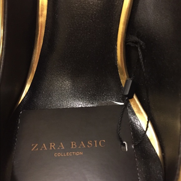 Zara Gold Heels 41 - Picture 8 of 13